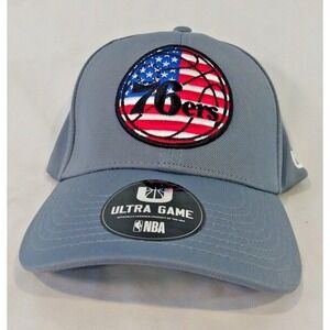 Philadelphia 76ers NBA USA Logo Hat Ball Cap -Ultra Game  One Size Fits Most